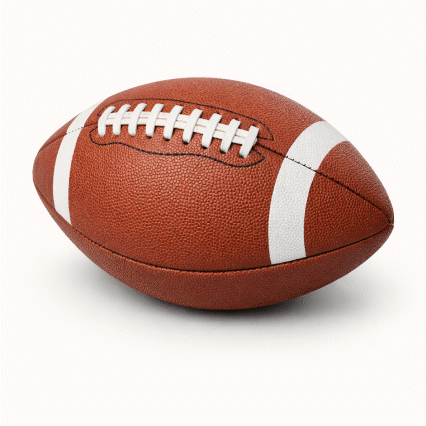 Animated collection of sports balls and rackets on a white background